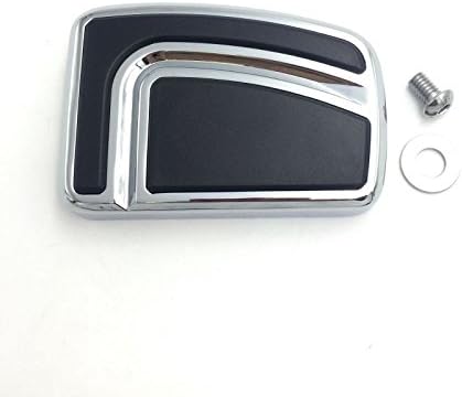 Grand coussinet de pédale de frein chromé pour Harley Davidson 12 et ultérieurs, FLD 86 et ultérieurs, FL Softail 80 et ultérieurs, Touring 08 et ultérieurs, Trike Road King Street Glide - Poukt