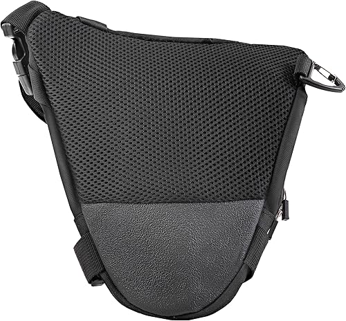 SHIMA Division Hip Bag Sacoche Moto Jambe Homme Femme Sac de Jambe Réfléchissant Multifontion Poche Etanche équipements Cuisse Fanny Pack (Noir, 2 litres) - Poukt