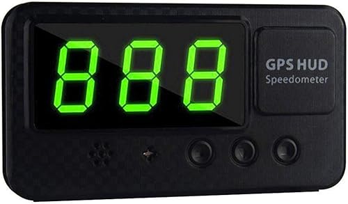 QOTSTEOS Compteur de Vitesse GPS, Compteur de Vitesse GPS de Voiture numérique, Affichage tête Haute, tachymètre GPS, Fonction d'alarme de Vitesse, pour vélos Motos Voitures camions(Noir) - Poukt
