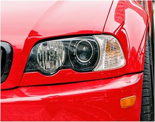Lentille Couvercle pour BMW E46 Coupé pour Cabriolet 1999-2003 Pré-Lifting pour M3 2000-2006 Phare Voiture Lentille Claire Phare Couvercle Transparent Accessoires Phare Cache Clair Lentille (Couleur - Poukt