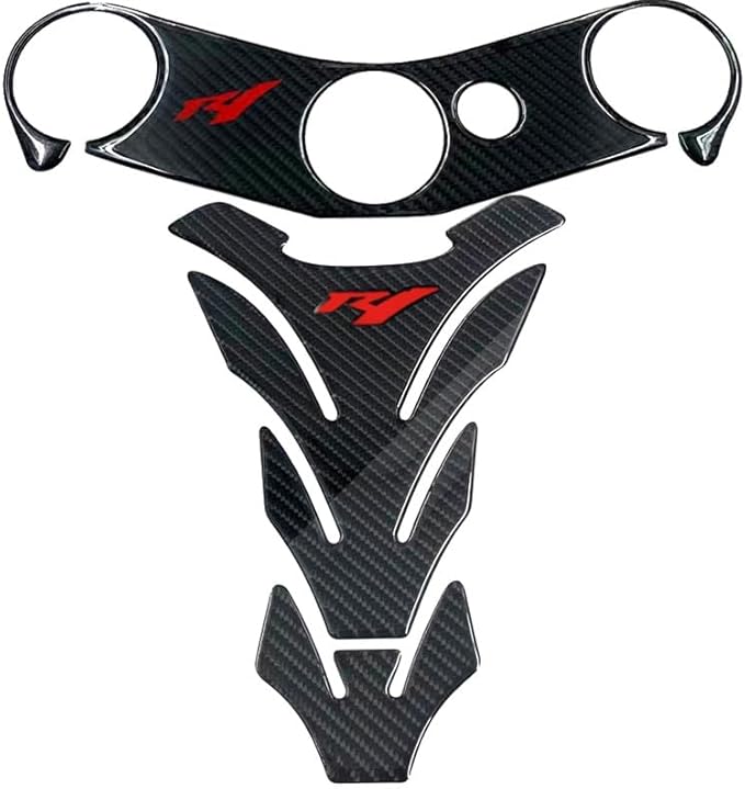 LAVAMI Autocollants Décoration Moto Protecteurs Réservoir Gaz Autocollant Coussinets De Protection De Réservoir De Carburant De Moto Compatible avec Yamaha pour YZF-R1 2002-2006 Protège-réservoir - Poukt