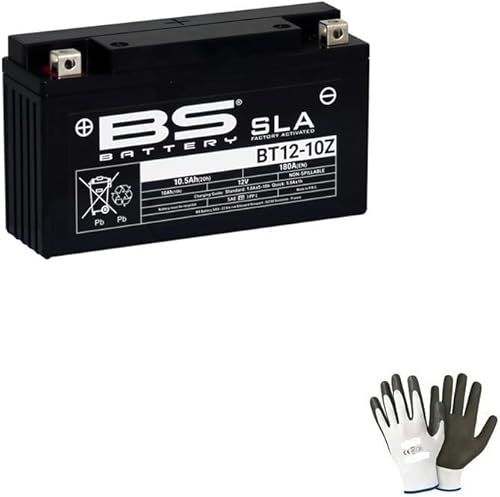 Compatible avec ZONTES Roadster 125 2021 a 2022 Batterie SCELLÉE BS BT12-10Z SLA DÉJÀ PRÊTE À L'INSTALLATION Batteries 12V/10AH pour Moto Scooter SPÉCIFICATION 194X59X112MM - Poukt