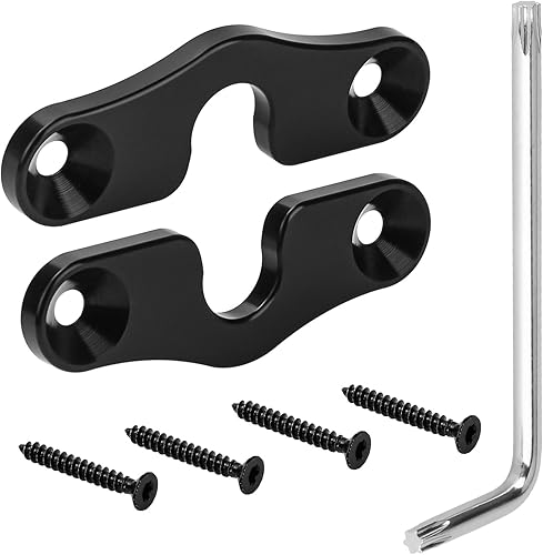 Kit de réparation de pare-soleil, clips de montage robustes compatibles avec Jeep Wrangler JK 2018/Wrangler JL JLU 2018-2022/Gladiator JT 2020-2022 en alliage d'aluminium - Poukt