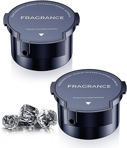 Compatible avec YWK-1 – Recharge Désodorisant Voiture – 2PCS Parfum Français (Cologne et Océann) – Jusqu’à 4-6 Mois – Extraits de Plantes Naturelles – Pour Diffuseur de Parfum Auto - Poukt