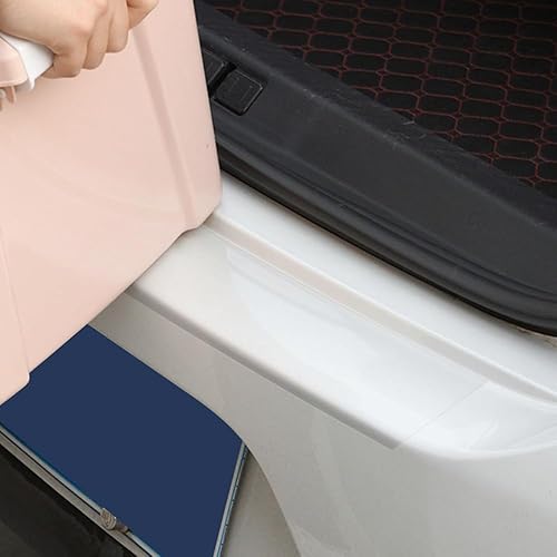 JGDLBXJY Film Protection Seuil de Coffre Voiture pour Audi Q7 2 (II) 4M I 2015-2024,Transparent Protection Pare Choc Voiture Seuil de Porte Voiture,Glossy - Poukt