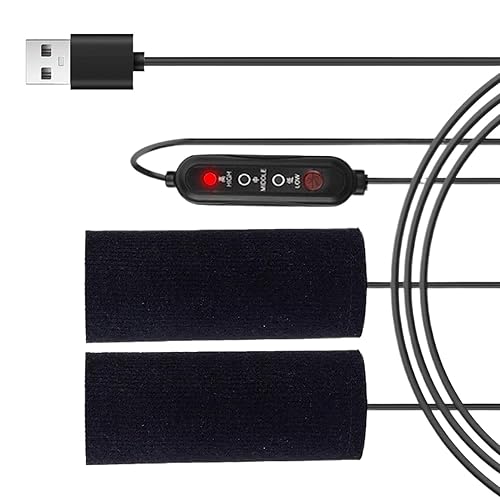 Tuxxjzm Poignées chauffe-mains de moto | Manchons chauffants alimentés par USB pour VTT, moto 5 V pour vélo, scooter, VTT - Poukt