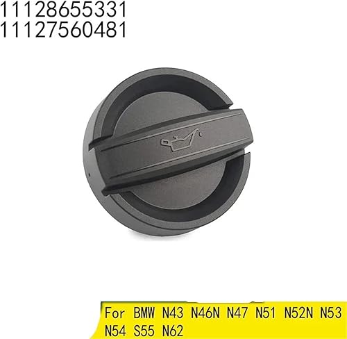 Bouchon de remplissage d'huile compatible avec B&M&W N43, N46N, N47, N51, N52N, N53, N54, S55, N62, 11128655331, 11127560481, 11124737102 - Poukt