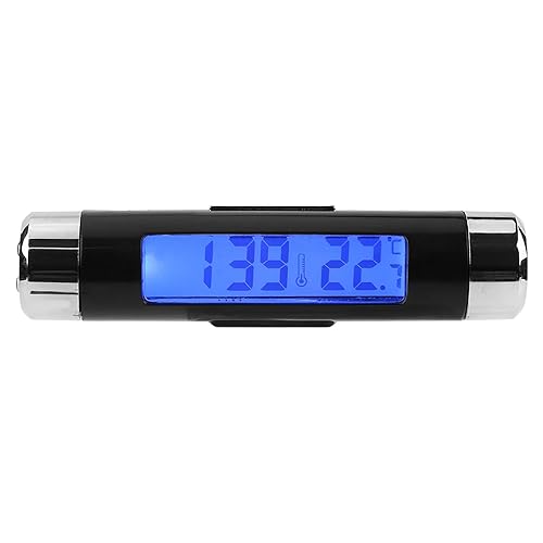 Ouitble Thermomètre d'horloge électronique, thermomètre d'horloge rétroéclairage LED affichage numérique thermomètre d'horloge électronique automatique de voiture multifonctionnelle - Poukt