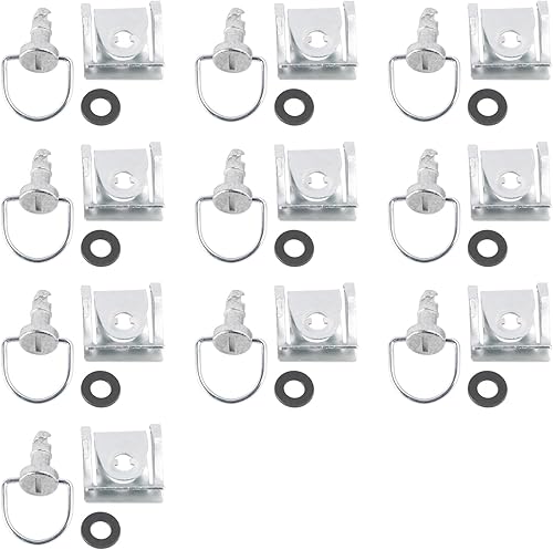 VIPIH 10x Vis de Fixation Rapide à Quart de Tour pour Panneau de carénage, 14mm Vis de Verrouillage fit for Automobile Moto Camion Accessoires - Poukt