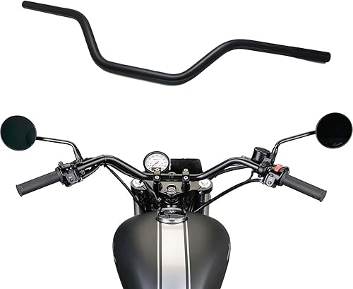 BIUGERCN Guidon de moto de 22 mm en alliage d'aluminium - Pièce de rechange universelle pour moto tout-terrain, VTT, vélo de route, motocross - Orange - Poukt