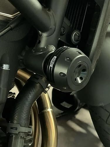 Protection De Carénage De Moto pour Yamaha XSR 900 XSR900 2016-2021 2022 2023 Curseur De Cadre Protection Contre Les Collisions Protecteur Anti-Chute pour Cadre de Moto(Titane) - Poukt