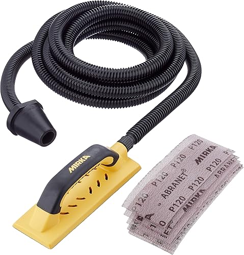 Mirka KIT01HANDY Starkit Handy Outil de ponçage, 80 x 230 mm & 5417505012 Abranet Grip P120, 50 Pro Pack, 80 x 230 mm - Poukt