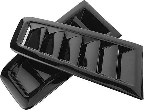 Aérations de Capot pour Focus RS MK2 Style, 2 Pièces Universelles Aérations de Capot Moteur Capot Moteur Pièces Extérieures de Voiture (Noir brillant) - Poukt