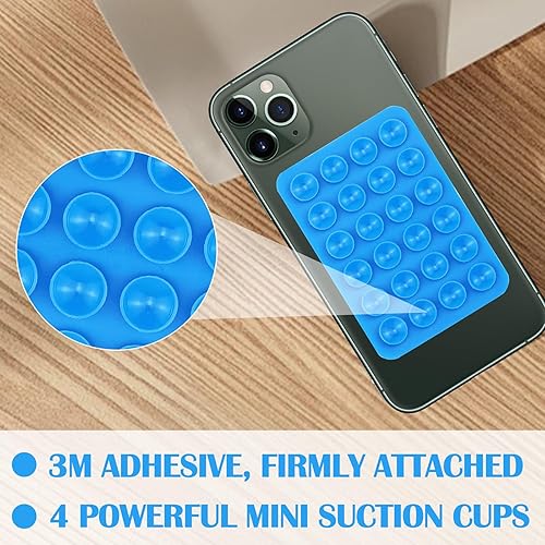 ZUOQIANG 4 Pièces Ventouse Téléphone Portable, Silicone Support Telephone Ventouse, Silicone Ventouse Telephone, Ventouse Autocollante pour Tous Modèles - Poukt