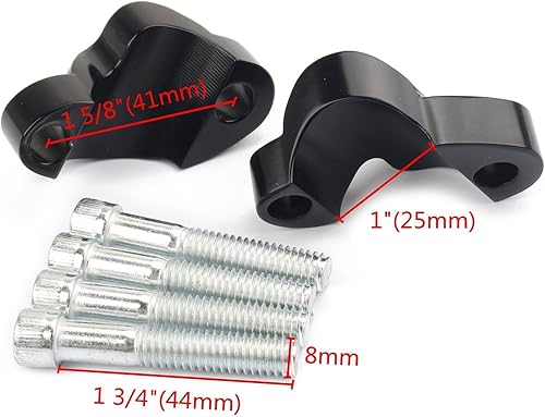 FouncY Moto CNC Guidon Riser Spacer Kit 1 'Bar rehausser l'extension de Bloc pour Harley Sportster 48 XL 1200X 1200XS Pièces Rechange - Poukt
