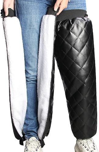 Protège-Jambes De Moto Chauds, Asudaro 1 Paire 70 Cm Jambières De Cyclisme épaisses Et Coupe-Vent pour Homme étanche Jambières Protecteur Froid Coupe-Vent Genouillères pour Motoneige Scooter Vélo - Poukt
