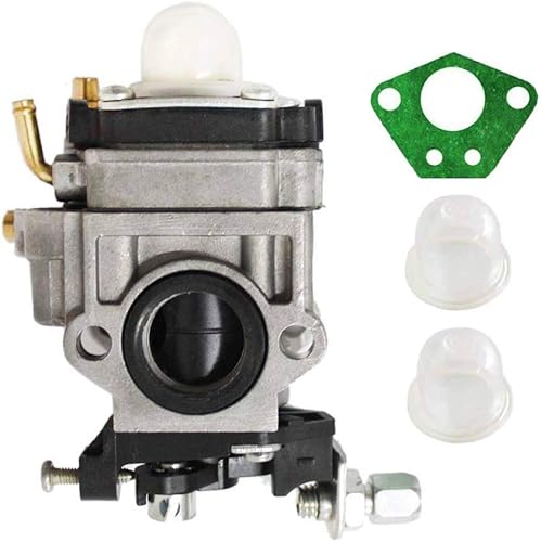 Poweka Carburateur pour Débroussailleuse Multifonctions 5en1 43cc 47cc 49cc 50cc 52cc avec ampoule d'apprêt + joint - Poukt