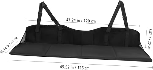 PENIKOKO Matelas De Voiture Organisateur De Voiture De Siège Arrière Support De Jambe D'extension De Siège De Voiture Rallonge De Banquette Arrière Matelas De Lit De Camion Flocage Black - Poukt