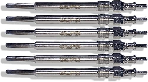Lot de 6 bougies de préchauffage pour Mercedes C E S G M V CLK CLC Class Sprinter Vito Viano A0011592801 - Poukt