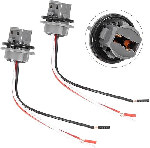Ampoules Socket 2 Pièces T20 Ampoule Douille Porte Lampe Connecteur d'Extension Support 7443 LED Prises Adaptateur de Connecteur de Faisceau Pré Câblé pour Voiture Moto - Poukt