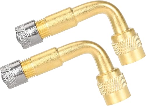 Visxcnu 2 Stück rallonges de valve, 90 degrés rallonge de valve, adaptateur de valve, angle de valve, valve, valve de pneu pour voiture, moto, vélo, scooter - Poukt