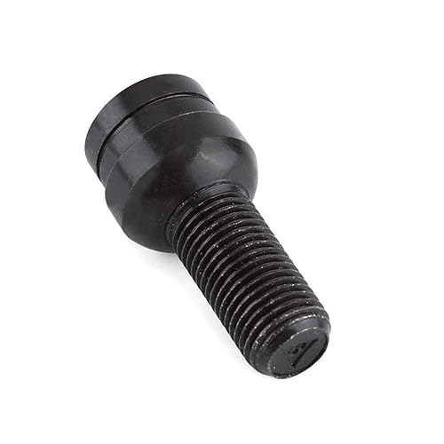Écrou pour boulon de roue de voiture, 4 + 1 M14 x 1,5 mm, boulon de roue en acier noir et jeu d'écrous de verrouillage - Poukt