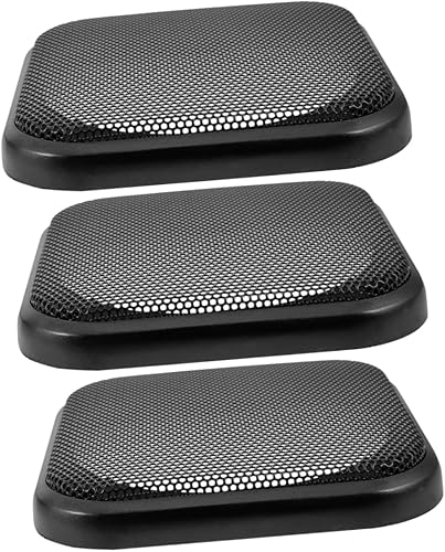 Zerodeko 3 Pièces Couverture De Main Couverture De Maille De Haut-parleur Mesh Grill De Haut-parleurs Grilles De Haut-parleurs Caches D'enceintes De Remplacement Conférencier Black Le Fer - Poukt