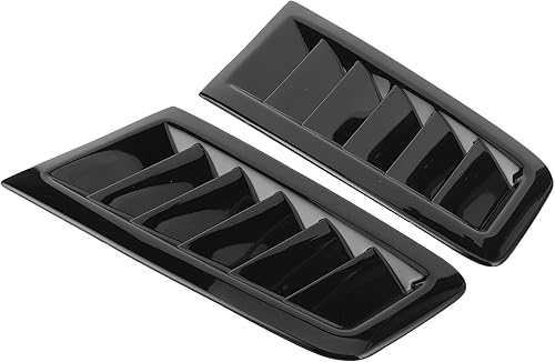 Aérations de Capot pour Focus RS MK2 Style, 2 Pièces Universelles Aérations de Capot Moteur Capot Moteur Pièces Extérieures de Voiture (Noir brillant) - Poukt