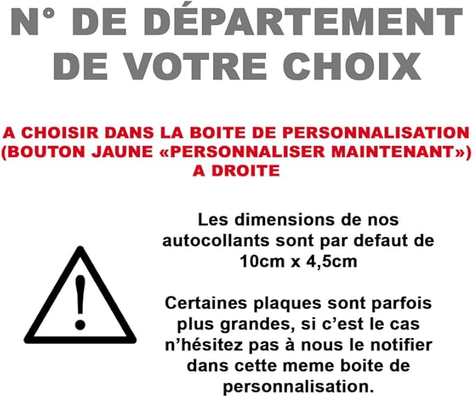 HADEXIA Pack 2 Paires Autocollant Stickers Plaque d'immatriculation Premium Espagne Noir - Numéro Personnalisé - Poukt