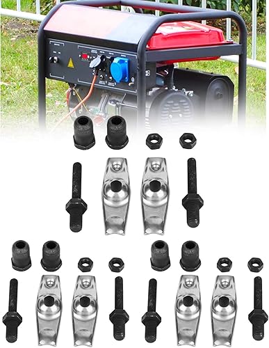 Cikonielf 3 Ensembles de culbuteurs de soupape Ensemble Accessoires d'extrémité de Cylindre de générateur d'essence de Fer de pour GX390/GX420 5KW - Poukt