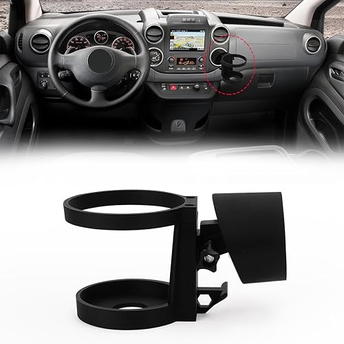 JESTOP Porte-gobelet de voiture pour Citroën Berlingo Multispace - Durable - Porte-bouteille pour tasse à café et boîte à souvenirs - Poukt