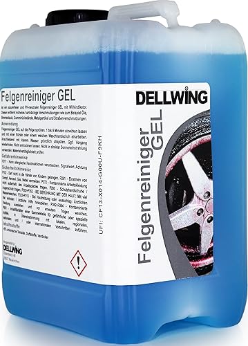 Dellwing - Nettoyant pour Jantes en Gel avec indicateur d’efficacité, 2,5 litres - Nettoyant pour Jantes sans Acide pour enlever sans Effort Les saletés tenaces - Poukt
