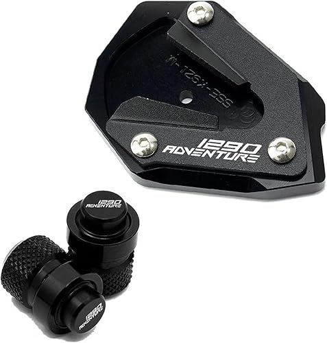 pour KT@&M 1290 Super Adventure S 1290 SAS 2021 2022 2023 Accessoires De Moto Bouchons De Valve Béquille Coussinet De Pied Extension De Support Latéral(Orange Set-Super ADV) - Poukt