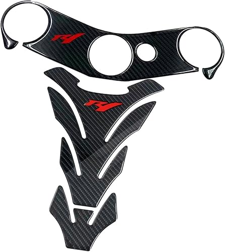 LAVAMI Autocollants Décoration Moto Protecteurs Réservoir Gaz Autocollant Coussinets De Protection De Réservoir De Carburant De Moto Compatible avec Yamaha pour YZF-R1 2002-2006 Protège-réservoir - Poukt