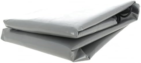 Bâche remorque 242 x 135 x 10 cm - Toile PVC étanche 640 g/m² Gris - Fabrication Française - Poukt