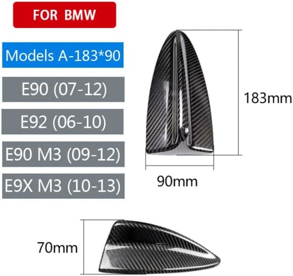 Antenne de rechange en fibre de carbone pour B-MW E90 E92 (modèle A 183 cm (pour E90 E92)) - Poukt