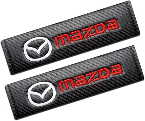 RUFD 2pcs Housse de Protection de Rembourrage de Ceinture de Sécurité pour Mazda 2 3 6 Axela CX-3 CX-5 CX-30 MX-5 Car Seat Belt Pad Accessoires de IntéRieur,Mazda - Poukt