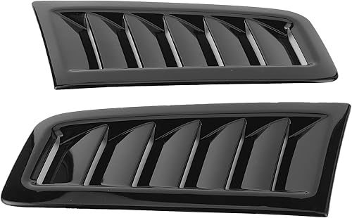 Aérations de Capot pour Focus RS MK2 Style, 2 Pièces Universelles Aérations de Capot Moteur Capot Moteur Pièces Extérieures de Voiture (Noir brillant) - Poukt