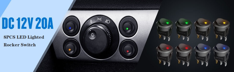 LED rocker switch