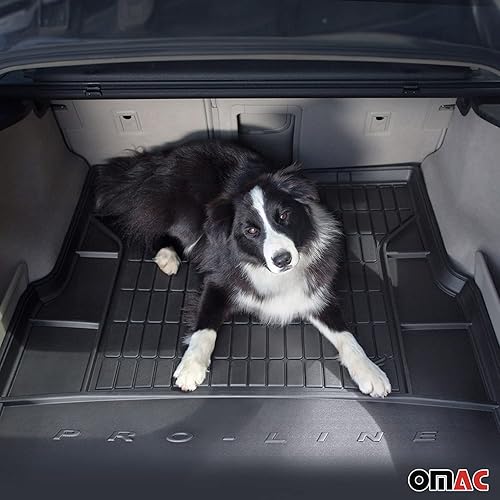 OMAC Tapis de Coffre 3D TPE Premium Compatible avec Citroen C5 Aircross 2018 à 2023, Bac de Protection de Coffre Intérieur antidérapant Revêtement de Coffre pour Voiture Noir - Poukt