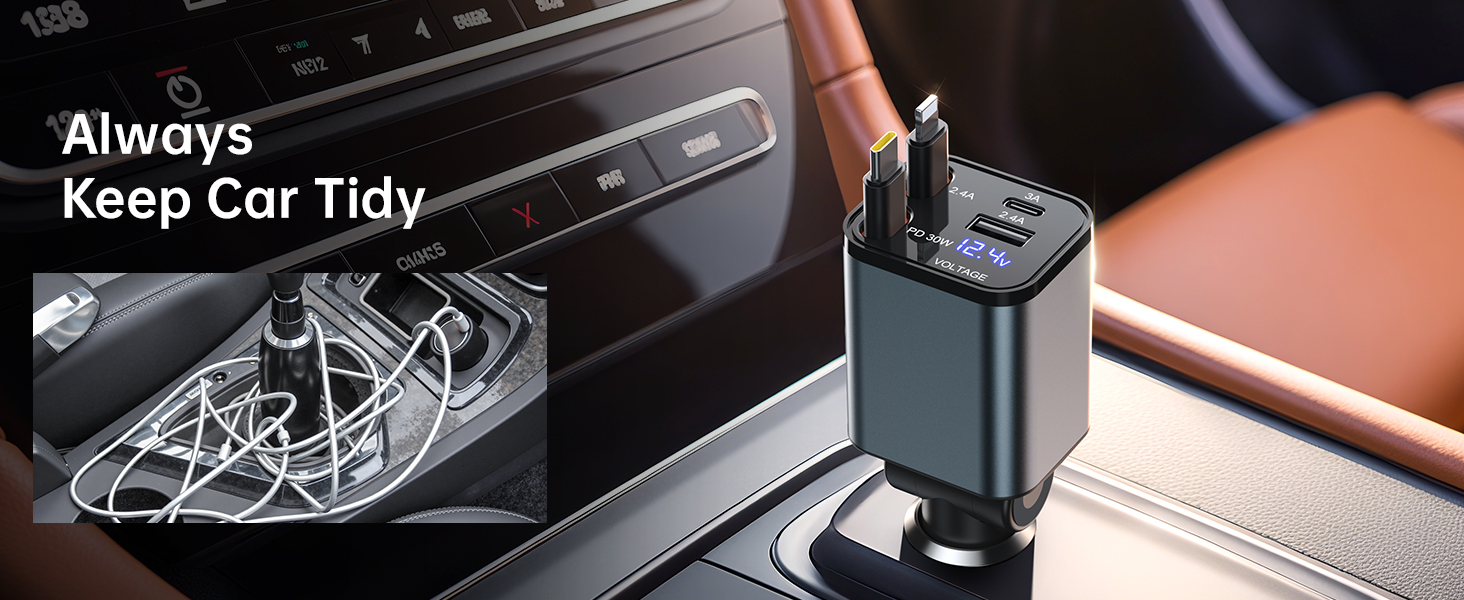 chargeur de voiture usb c