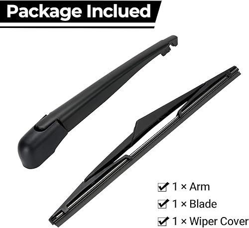 Kit D'essuie-Glace, Compatible avec Grand Modus 2004-2012 Essuie-Glace, Arrière Essuie-Glace de Lunette Arrière pour Stage 2 2003-2009, Grand Scenic 2 2003-2009, 7701056802 - Poukt