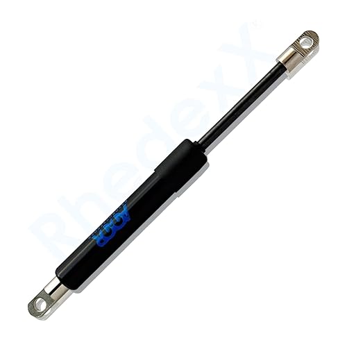 RhedexX® Vérin à gaz avec œil articulé 370 mm/150 mm/80 N – Longueur 370 mm, course 150 mm – Vérin à gaz avec prise oculaire M3,5 (80 N) - Poukt