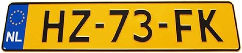 Pays-Bas plaque d'immatriculation personnalisé en aluminium format européen de l'UE plaque d'immatriculation néerlandaise avec votre texte - Poukt