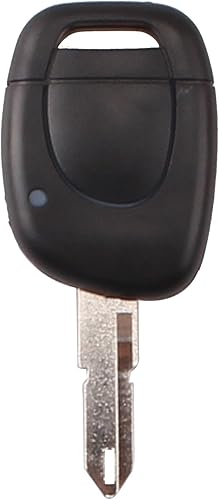 Heart Horse 1 Bouton Coque de Clé Plip de Télécommande Coque avec NE73 Lame pour Re-Nault Twingo Clio 2 Master Kango 1 - Poukt
