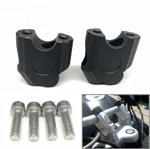 Rehausseur Guidon Moto pour BMW R1150R pour Rockster 2001 2002 2003 2004 2005 Barre Poignée Surélevée Rehausse Guidon Moto(Argent) - Poukt