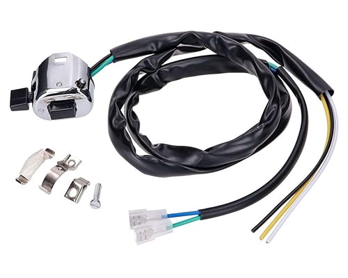 2EXTREME Unité d'interrupteur pour guidon chromé compatible avec mobylette Puch, Sachs Universal - Poukt