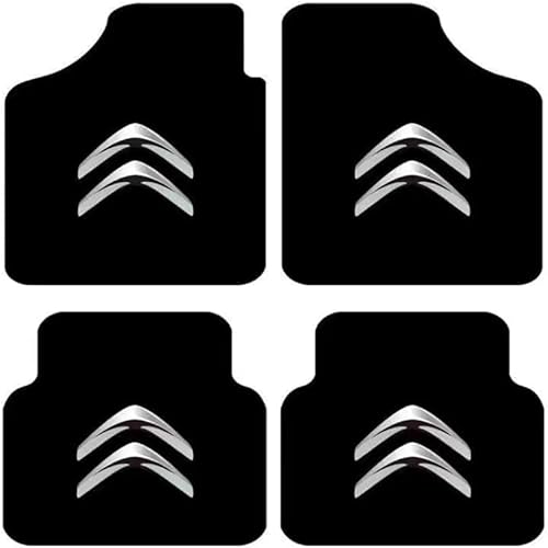 SAXCXCS Tapis de Sol de Voiture, pour Citroen e-C3 2024 2025 Tapis de Sol antidérapant pour Automobile,Voiture Tapis Doublure Voiture Accessoires,A Black - Poukt