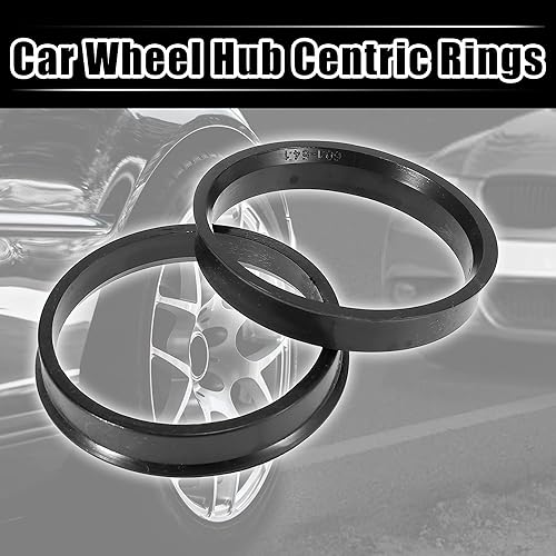 X AUTOHAUX 4pcs Plastique Bague de Centrage 54.1mm a 60.1mm Voiture Central Anneaux Roue Alésage Entretoise - Poukt