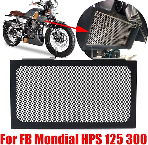 Thicken Motorcycle Radiator Guard Grille Protection pour barbecue pour FB Mondial Hipster HPS 125 300 HPS125 HPS300 Accessoires Noir - Poukt